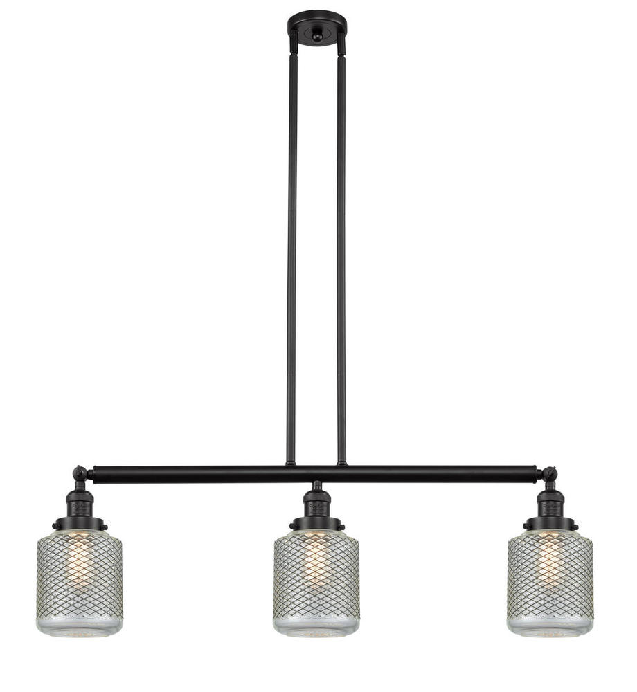 Stanton - 3 Light - 39 inch - Oil Rubbed Bronze - Stem Hung - Adjustable Island Light