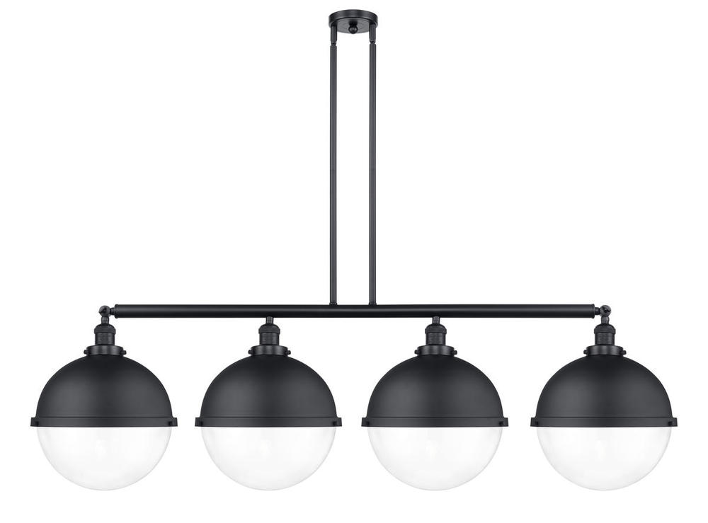 Hampden - 4 Light - 58 inch - Matte Black - Stem Hung - Island Light