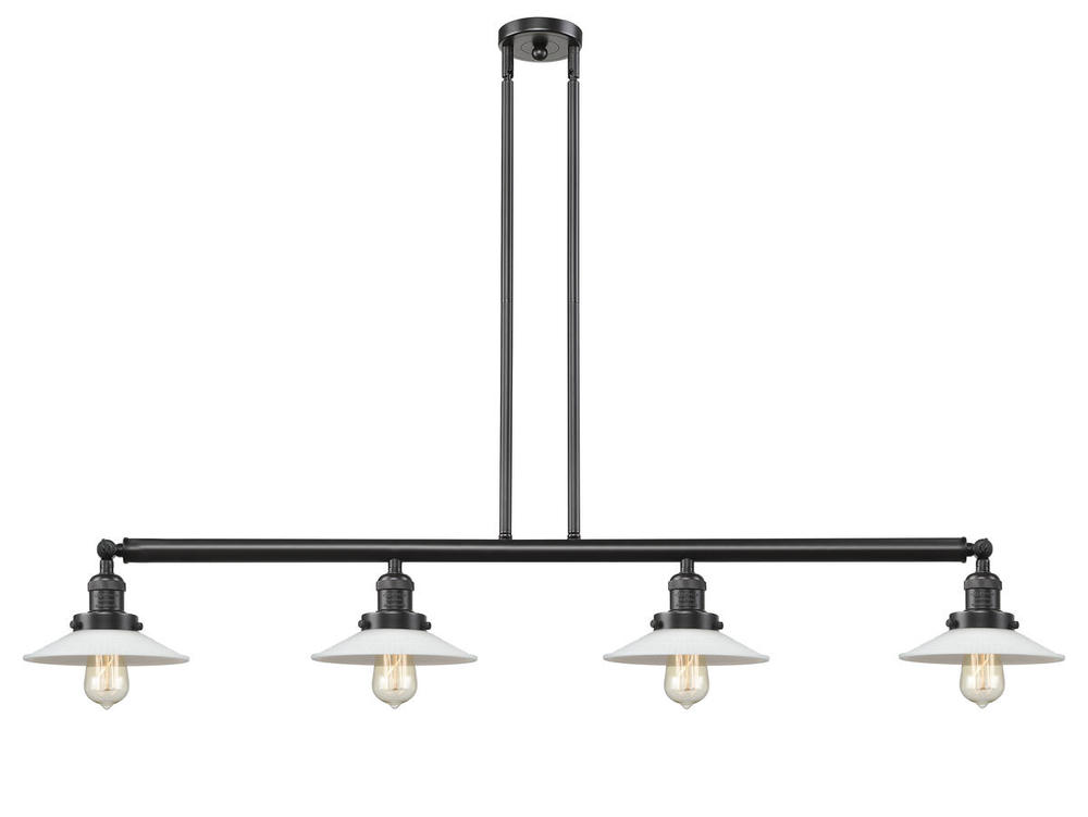 Halophane - 4 Light - 53 inch - Oil Rubbed Bronze - Stem Hung - Island Light