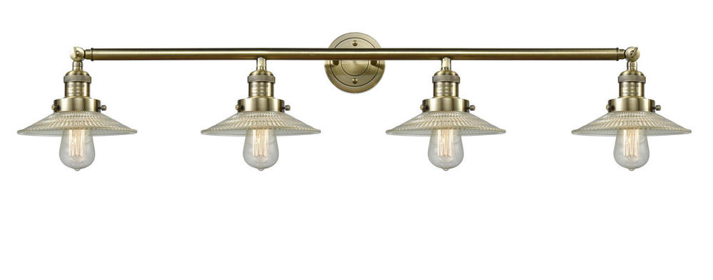 Halophane - 4 Light - 45 inch - Antique Brass - Adjustable Bath Vanity Light