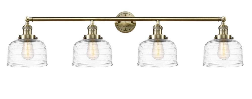 Bell - 4 Light - 44 inch - Antique Brass - Adjustable Bath Vanity Light