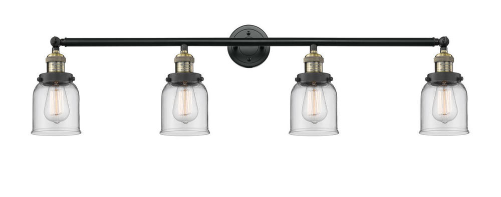 Bell - 4 Light - 42 inch - Black Antique Brass - Adjustable Bath Vanity Light