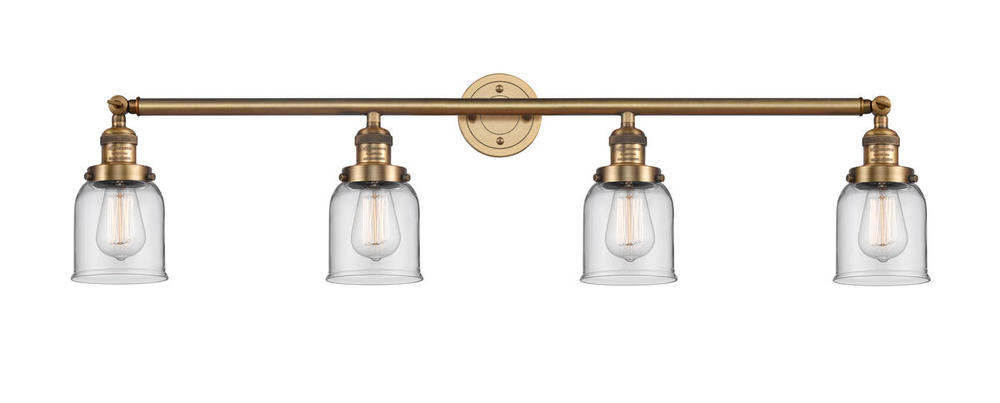 Bell - 4 Light - 42 inch - Brushed Brass - Adjustable Bath Vanity Light