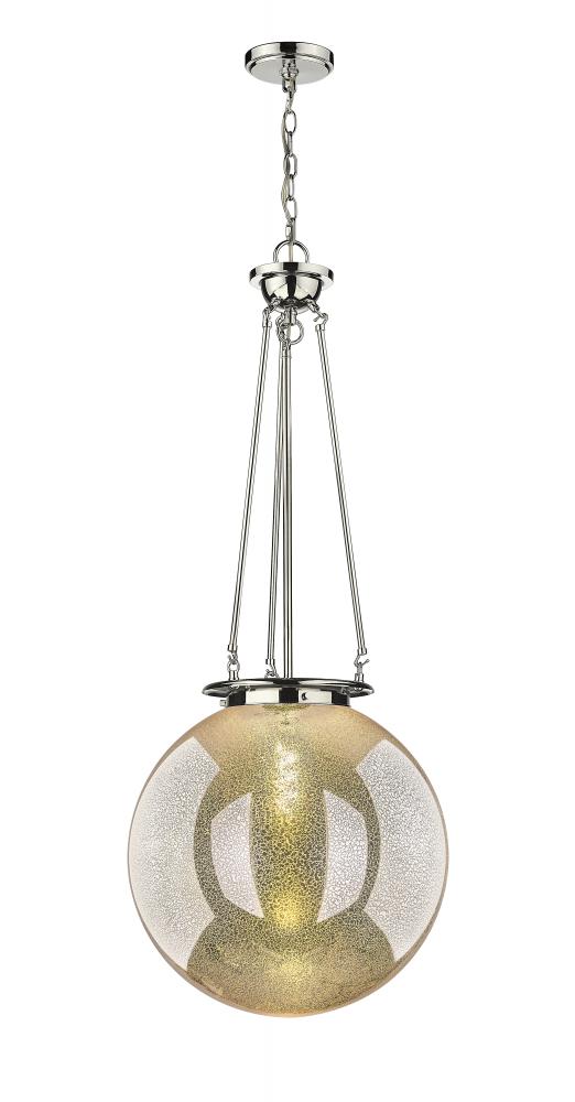 Beacon - 1 Light - 18 inch - Polished Nickel - Chain Hung - Pendant