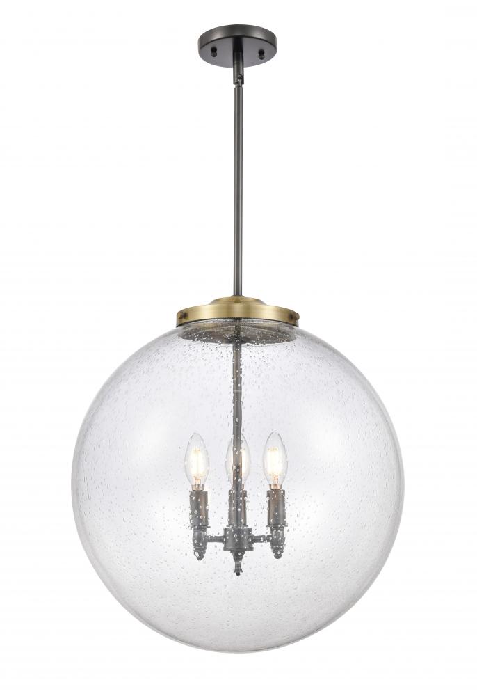 Beacon - 3 Light - 18 inch - Black Antique Brass - Stem hung - Pendant