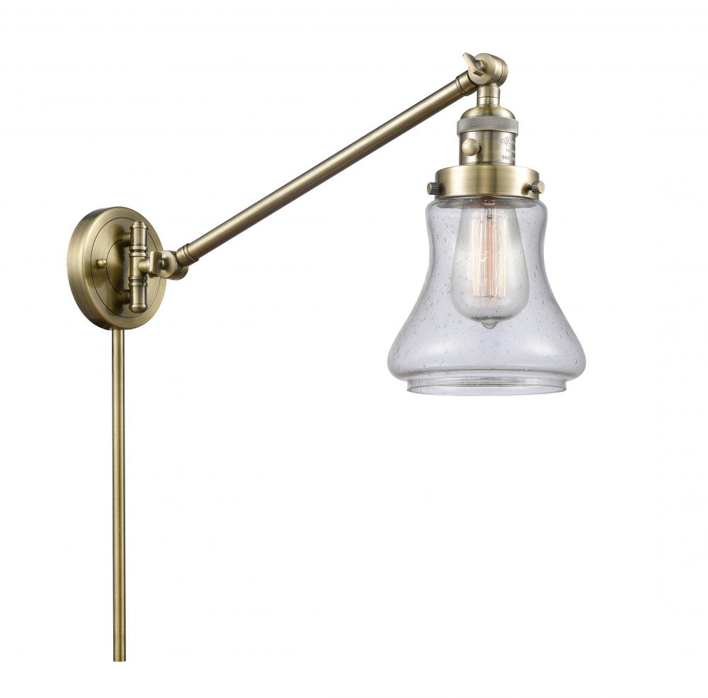 Bellmont - 1 Light - 8 inch - Antique Brass - Swing Arm