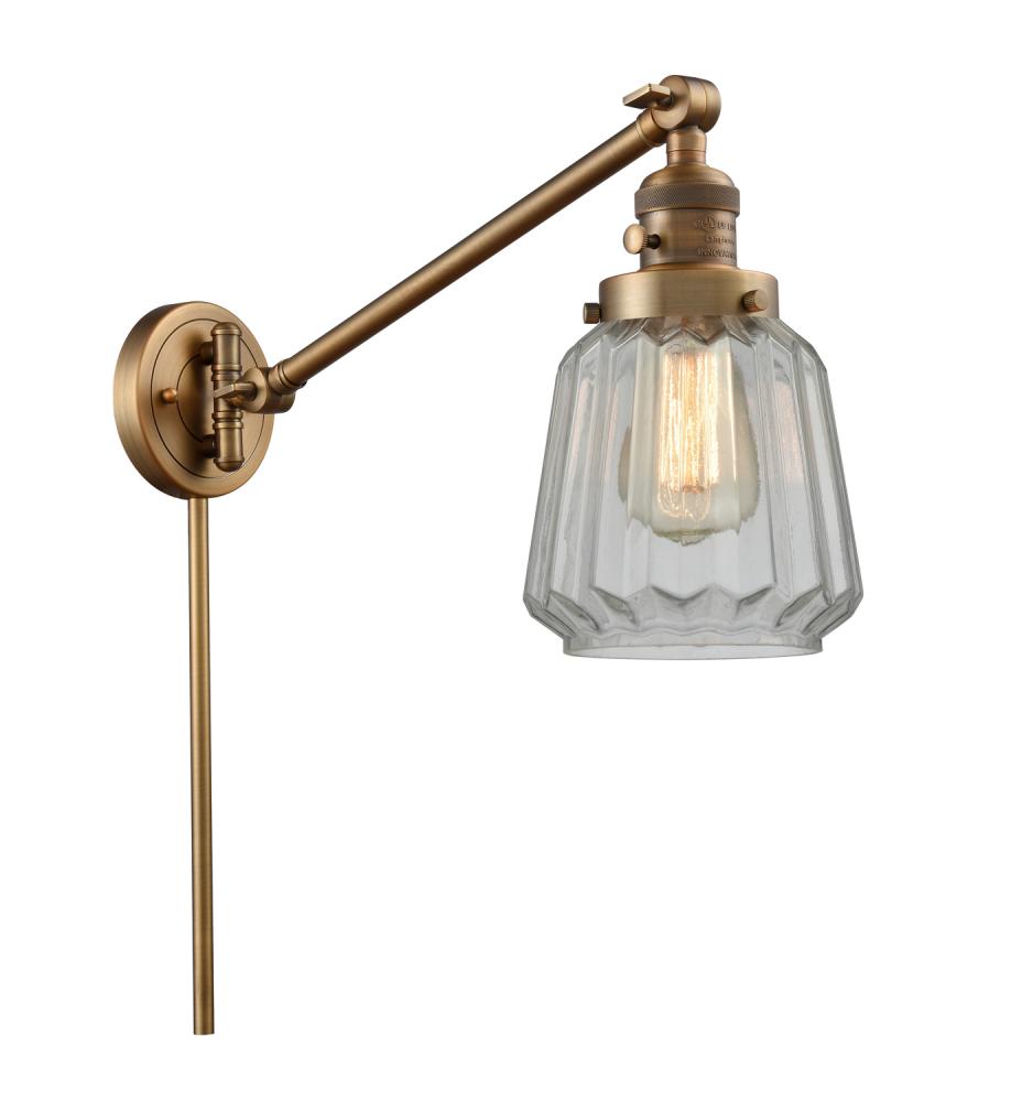 Chatham - 1 Light - 8 inch - Brushed Brass - Swing Arm