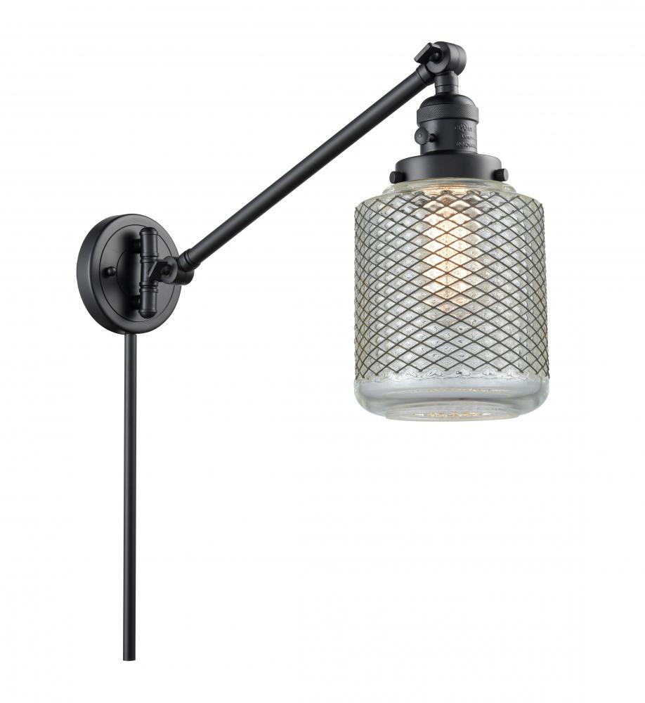 Stanton - 1 Light - 6 inch - Matte Black -Adjustable Swing Arm