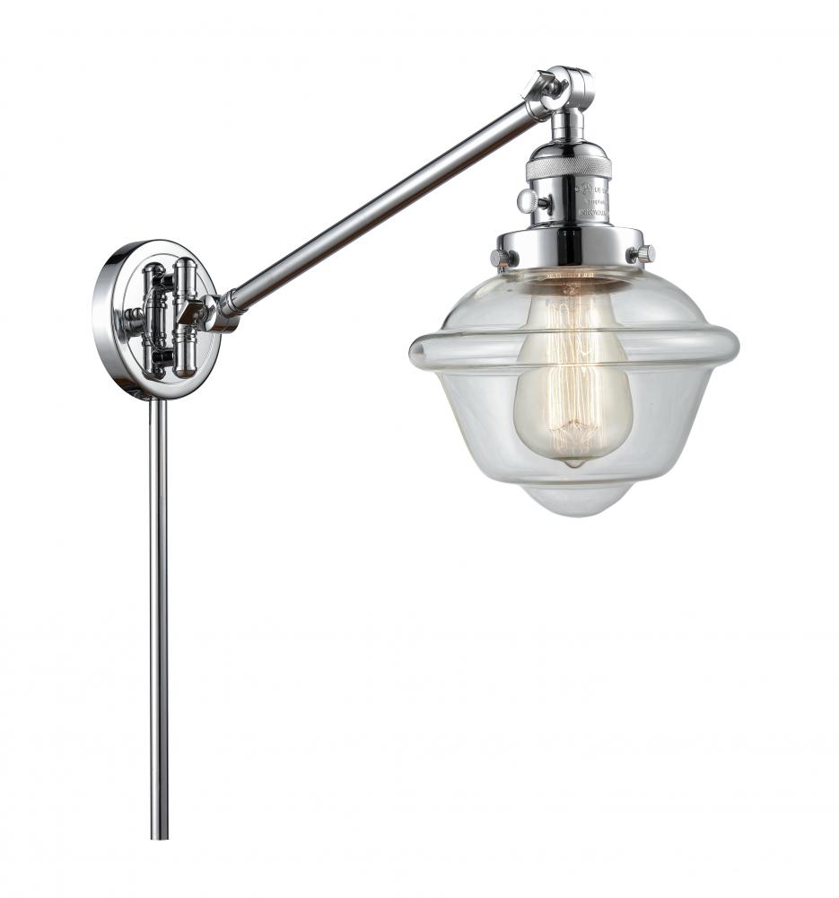 Oxford - 1 Light - 8 inch - Polished Chrome -Adjustable Swing Arm