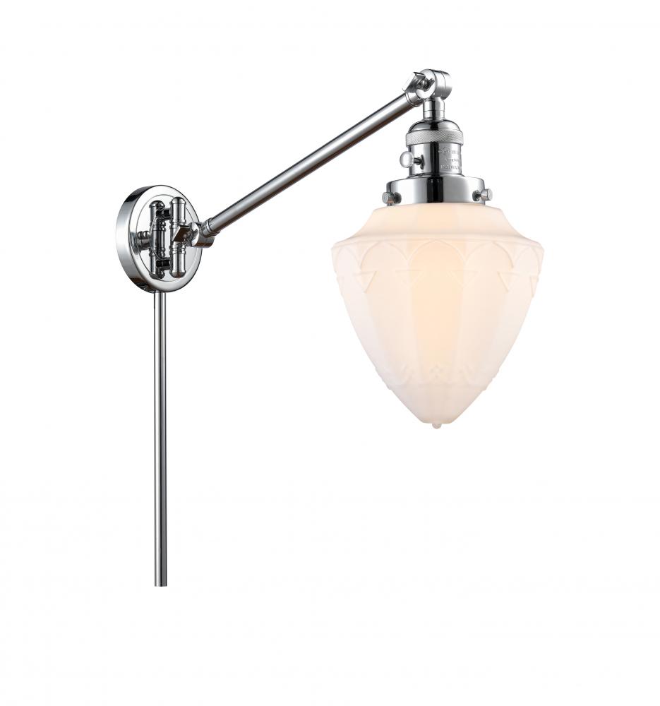 Bullet - 1 Light - 7 inch - Polished Chrome -Adjustable Swing Arm