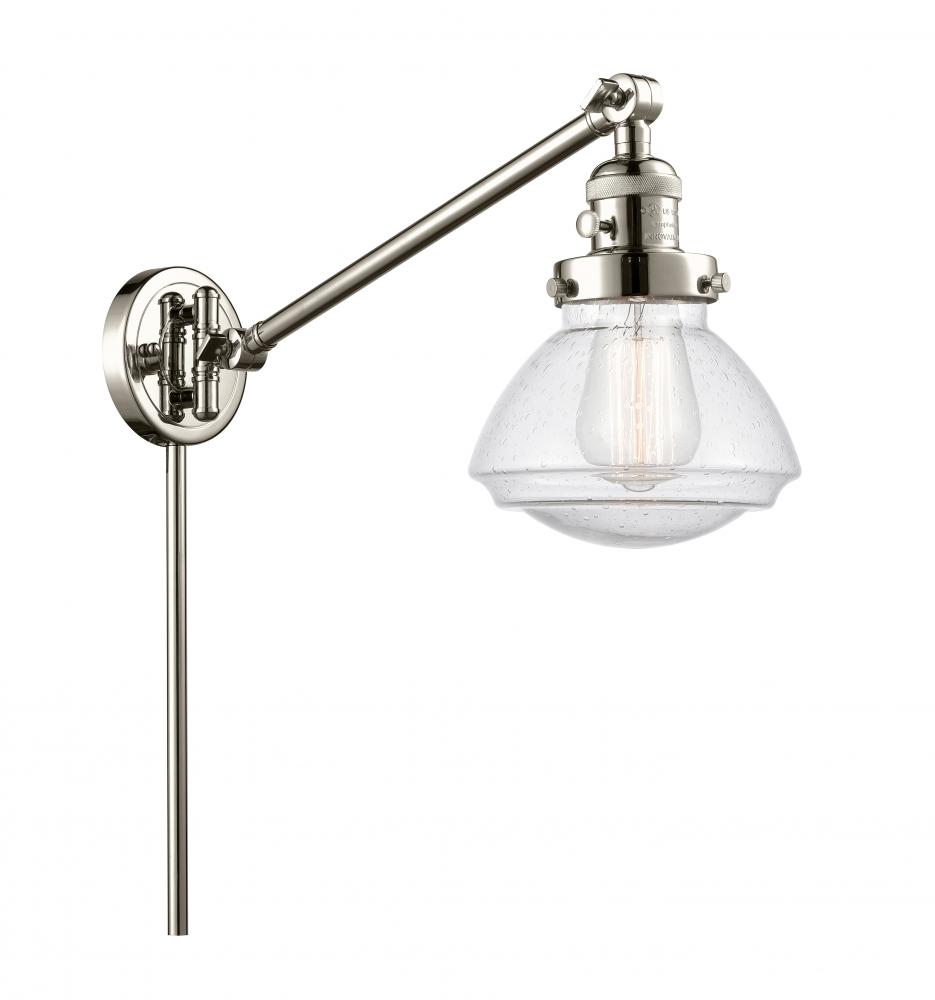 Olean - 1 Light - 9 inch - Polished Nickel -Adjustable Swing Arm