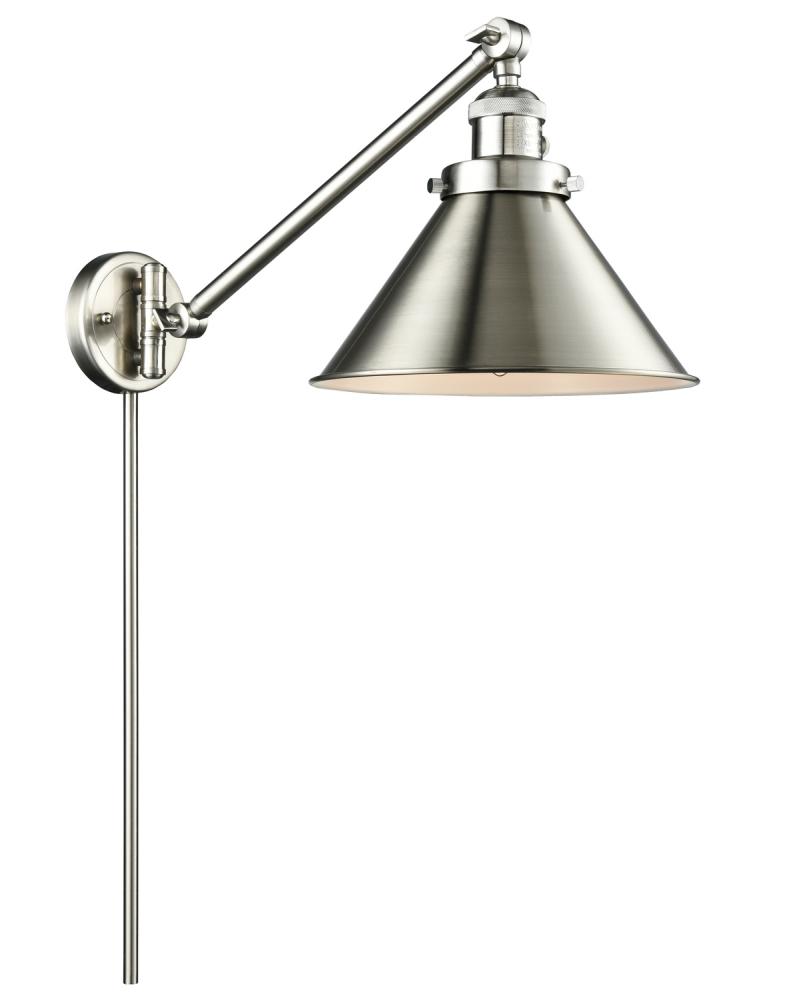 Briarcliff - 1 Light - 10 inch - Brushed Satin Nickel - Swing Arm