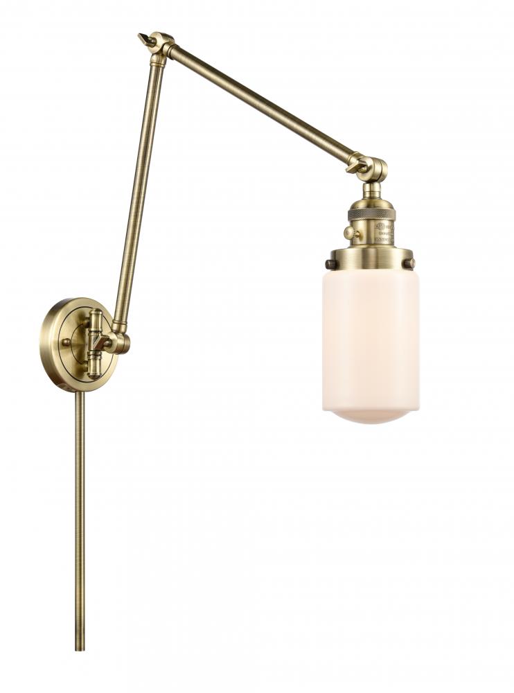 Dover - 1 Light - 5 inch - Antique Brass -Adjustable Swing Arm