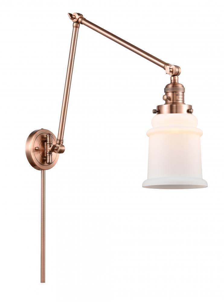 Canton - 1 Light - 6 inch - Antique Copper -Adjustable Swing Arm
