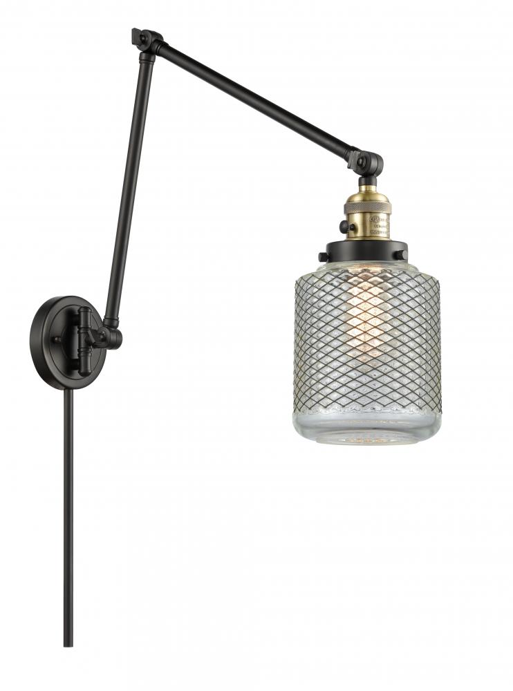 Stanton - 1 Light - 6 inch - Black Antique Brass -Adjustable Swing Arm