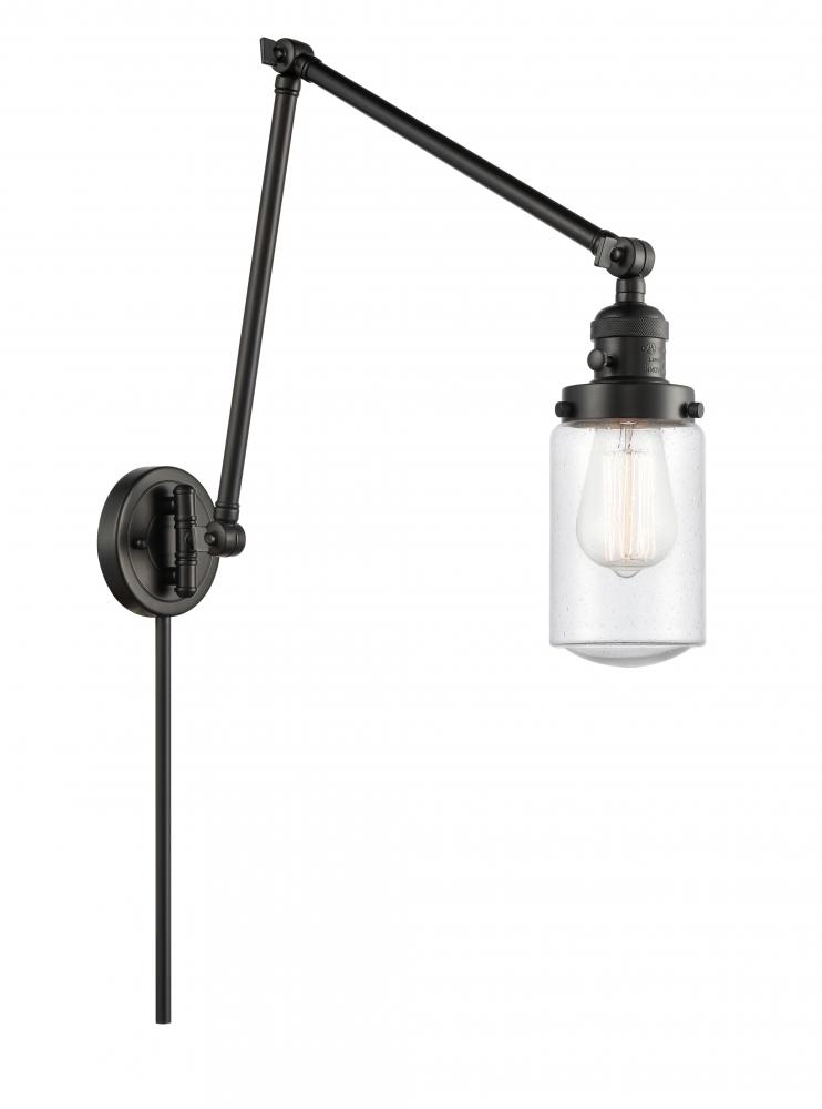 Dover - 1 Light - 5 inch - Matte Black -Adjustable Swing Arm