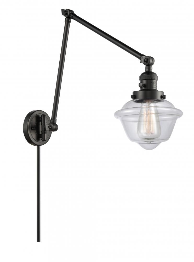 Oxford - 1 Light - 8 inch - Matte Black -Adjustable Swing Arm