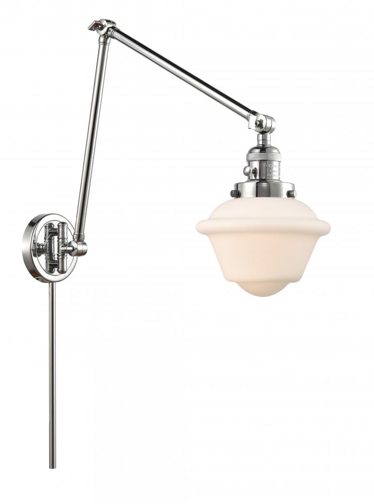 Oxford - 1 Light - 8 inch - Polished Chrome -Adjustable Swing Arm