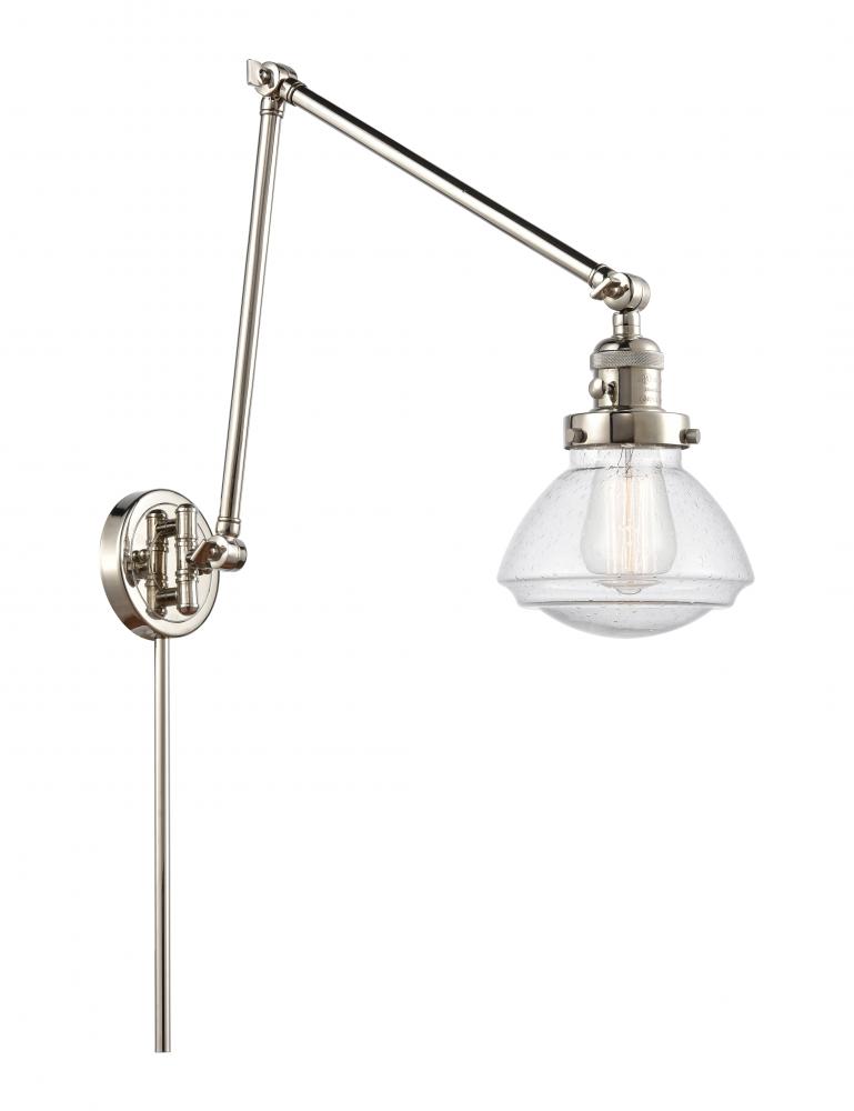 Olean - 1 Light - 9 inch - Polished Nickel -Adjustable Swing Arm