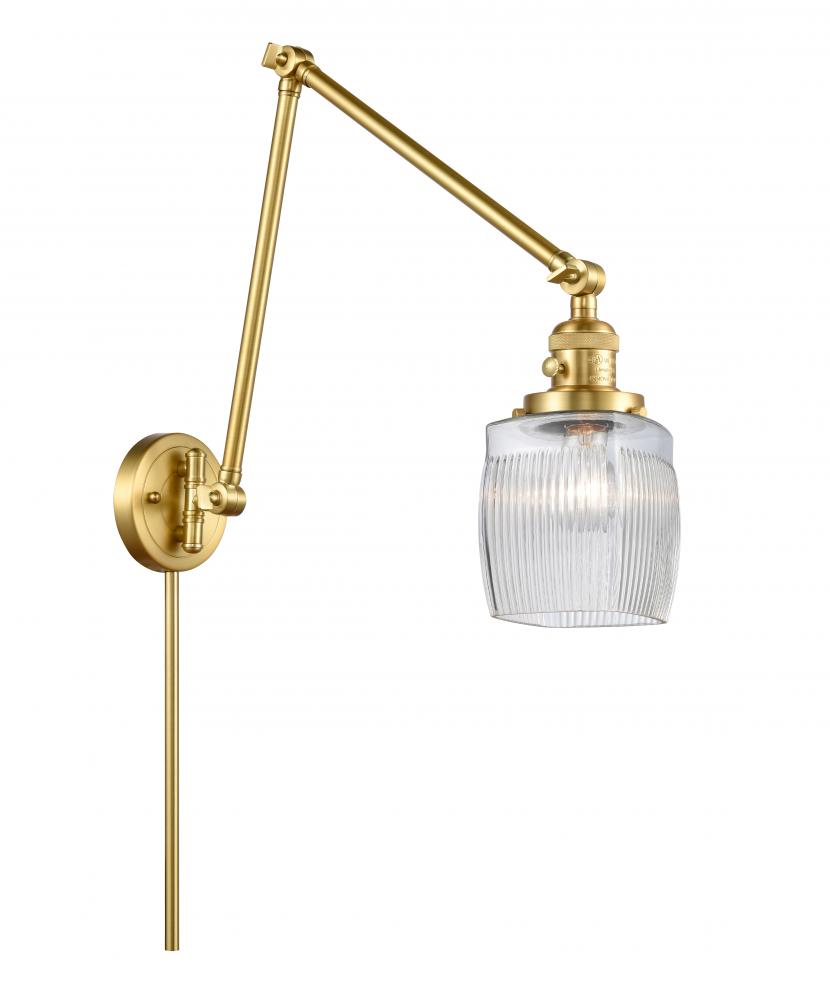 Colton - 1 Light - 8 inch - Satin Gold -Adjustable Swing Arm
