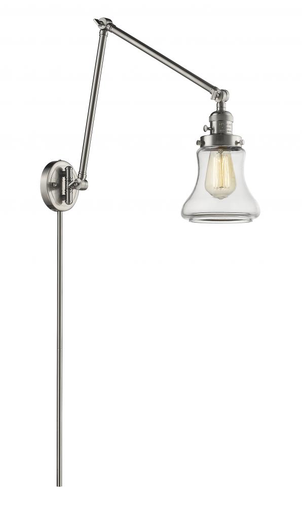 Bellmont - 1 Light - 8 inch - Brushed Satin Nickel - Swing Arm