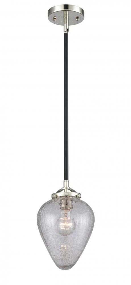 Geneseo - 1 Light - 7 inch - Black Polished Nickel - Cord hung - Mini Pendant
