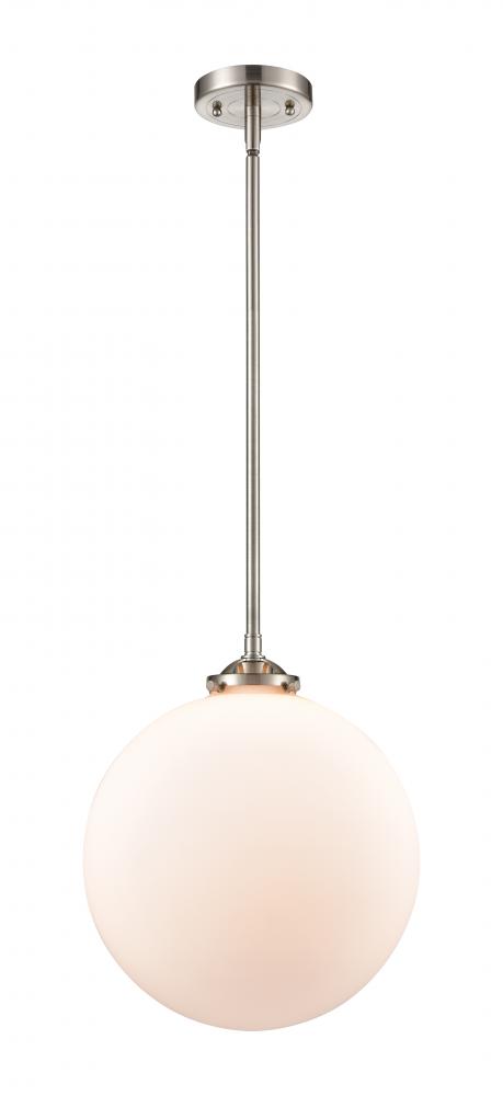 Beacon - 1 Light - 12 inch - Brushed Satin Nickel - Stem hung - Mini Pendant