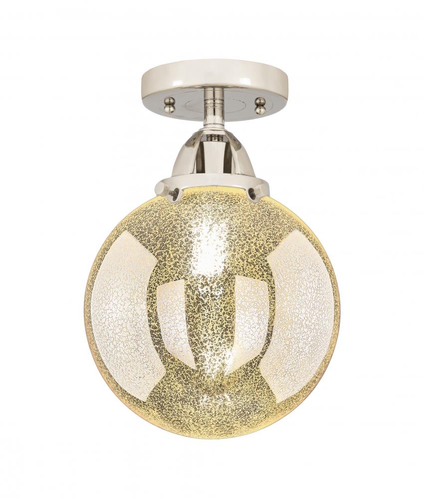 Beacon - 1 Light - 8 inch - Polished Nickel - Semi-Flush Mount