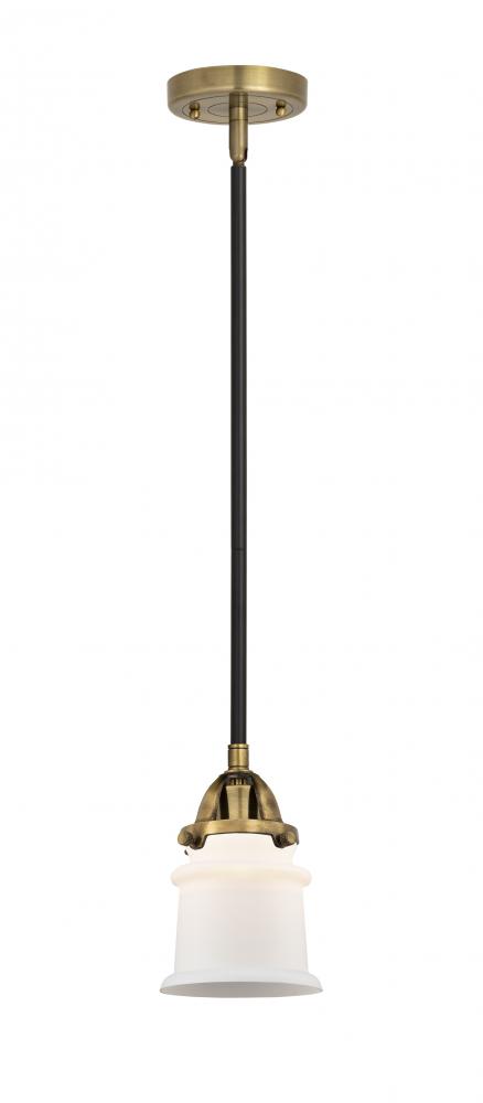 Canton - 1 Light - 5 inch - Black Antique Brass - Stem hung - Mini Pendant