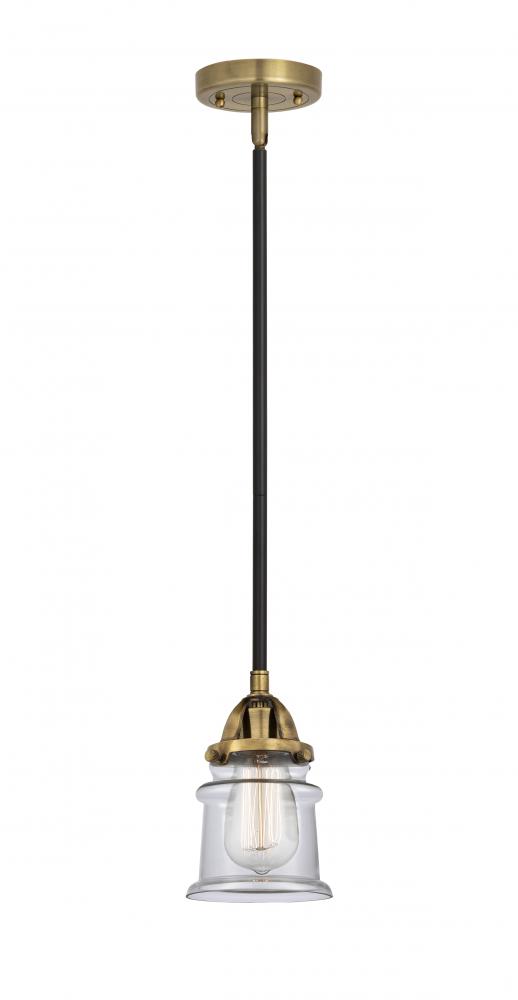 Canton - 1 Light - 5 inch - Black Antique Brass - Stem hung - Mini Pendant