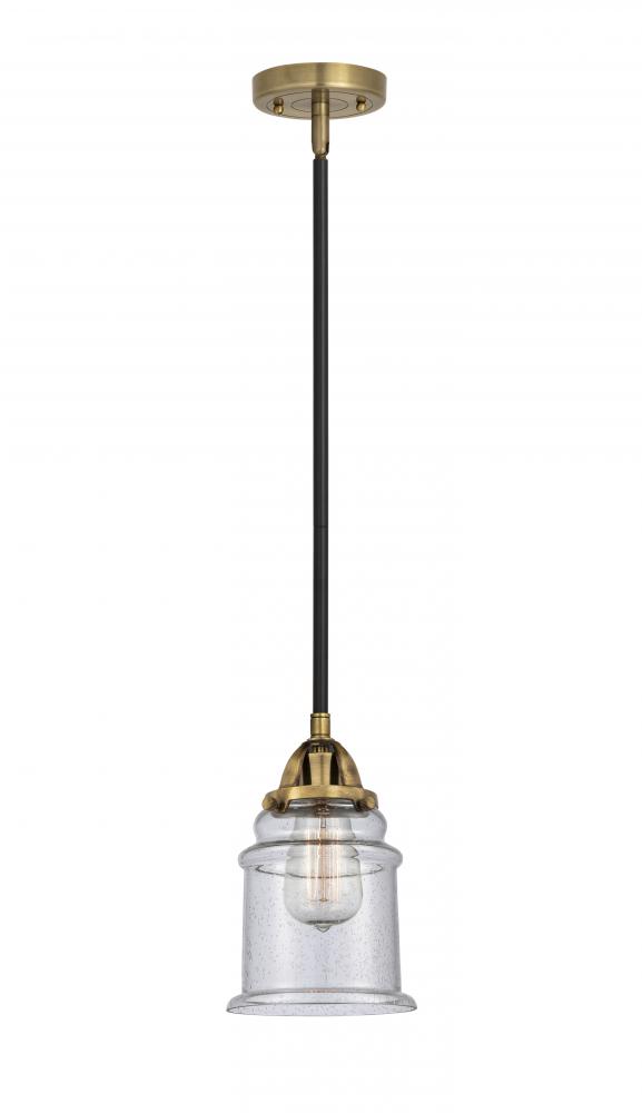 Canton - 1 Light - 6 inch - Black Antique Brass - Cord hung - Mini Pendant