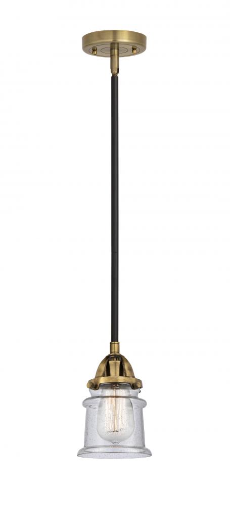 Canton - 1 Light - 5 inch - Black Antique Brass - Cord hung - Mini Pendant
