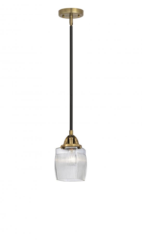Colton - 1 Light - 6 inch - Black Antique Brass - Stem hung - Mini Pendant