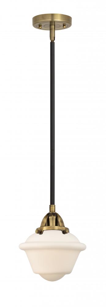 Oxford - 1 Light - 8 inch - Black Antique Brass - Cord hung - Mini Pendant