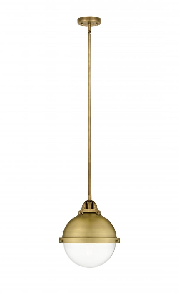 Hampden - 1 Light - 9 inch - Brushed Brass - Stem hung - Mini Pendant