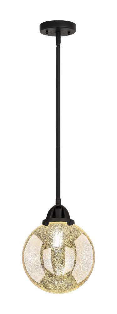 Beacon - 1 Light - 8 inch - Matte Black - Stem hung - Mini Pendant