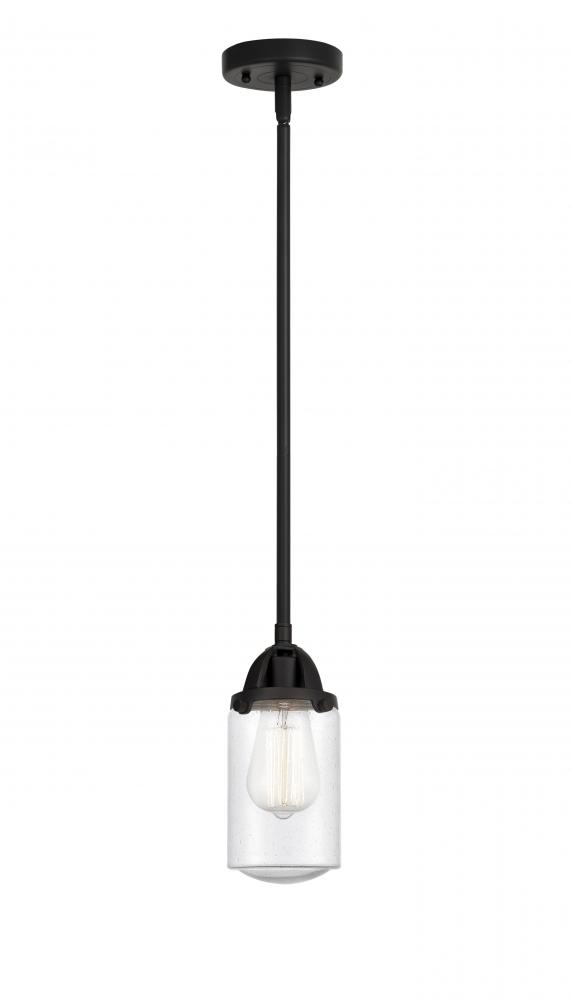 Dover - 1 Light - 5 inch - Matte Black - Stem hung - Mini Pendant