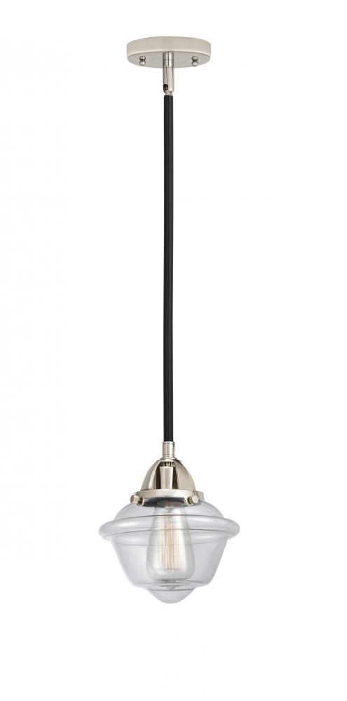 Oxford - 1 Light - 8 inch - Black Polished Nickel - Stem hung - Mini Pendant
