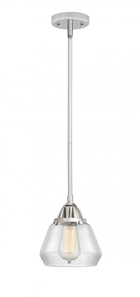 Fulton - 1 Light - 7 inch - Polished Chrome - Stem hung - Mini Pendant