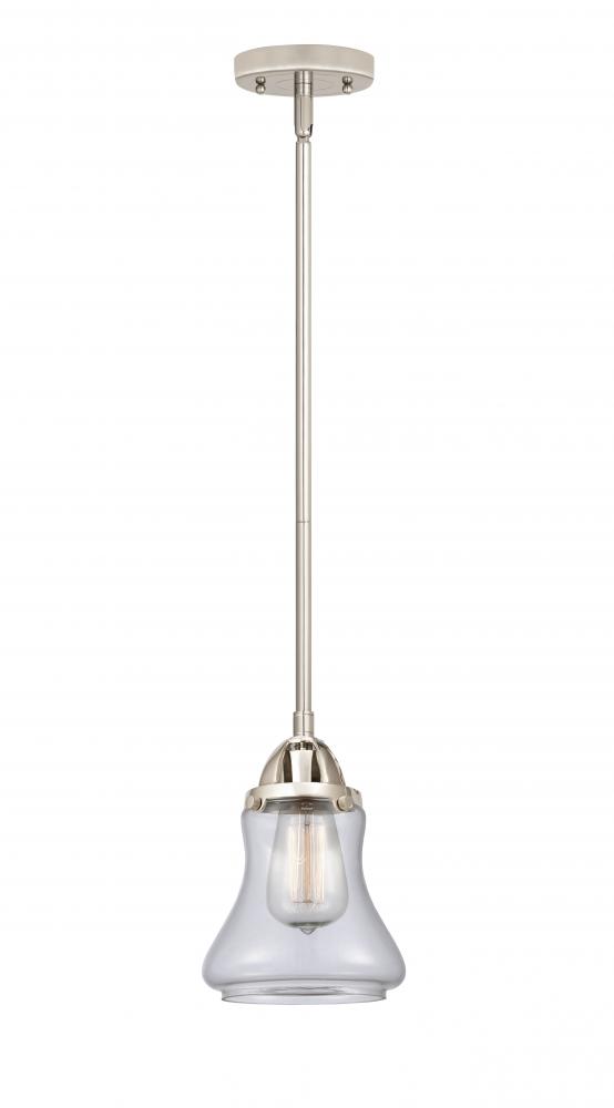 Bellmont - 1 Light - 6 inch - Polished Nickel - Stem hung - Mini Pendant