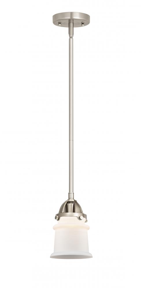 Canton - 1 Light - 5 inch - Brushed Satin Nickel - Stem hung - Mini Pendant