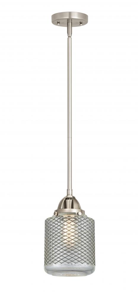Stanton - 1 Light - 6 inch - Brushed Satin Nickel - Cord hung - Mini Pendant