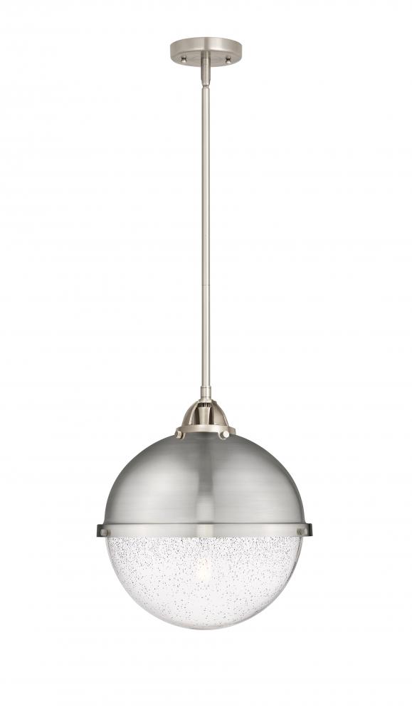 Hampden - 1 Light - 13 inch - Brushed Satin Nickel - Stem hung - Pendant