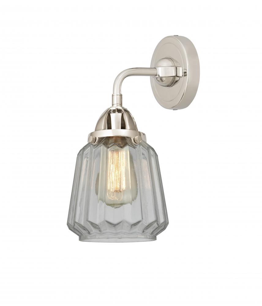 Chatham - 1 Light - 7 inch - Polished Nickel - Sconce