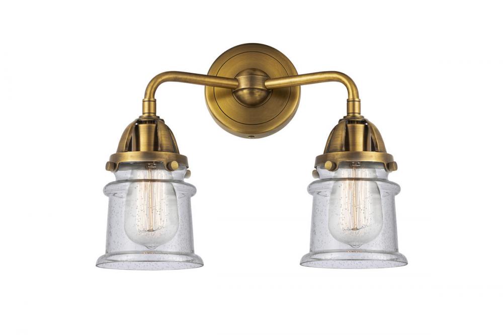 Canton - 2 Light - 13 inch - Brushed Brass - Bath Vanity Light