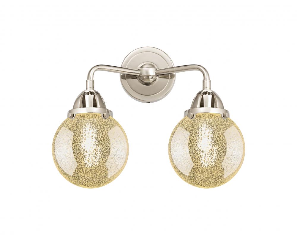 Beacon - 2 Light - 14 inch - Polished Nickel - Bath Vanity Light