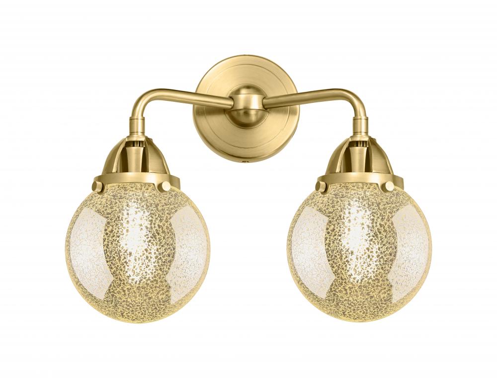 Beacon - 2 Light - 14 inch - Satin Gold - Bath Vanity Light