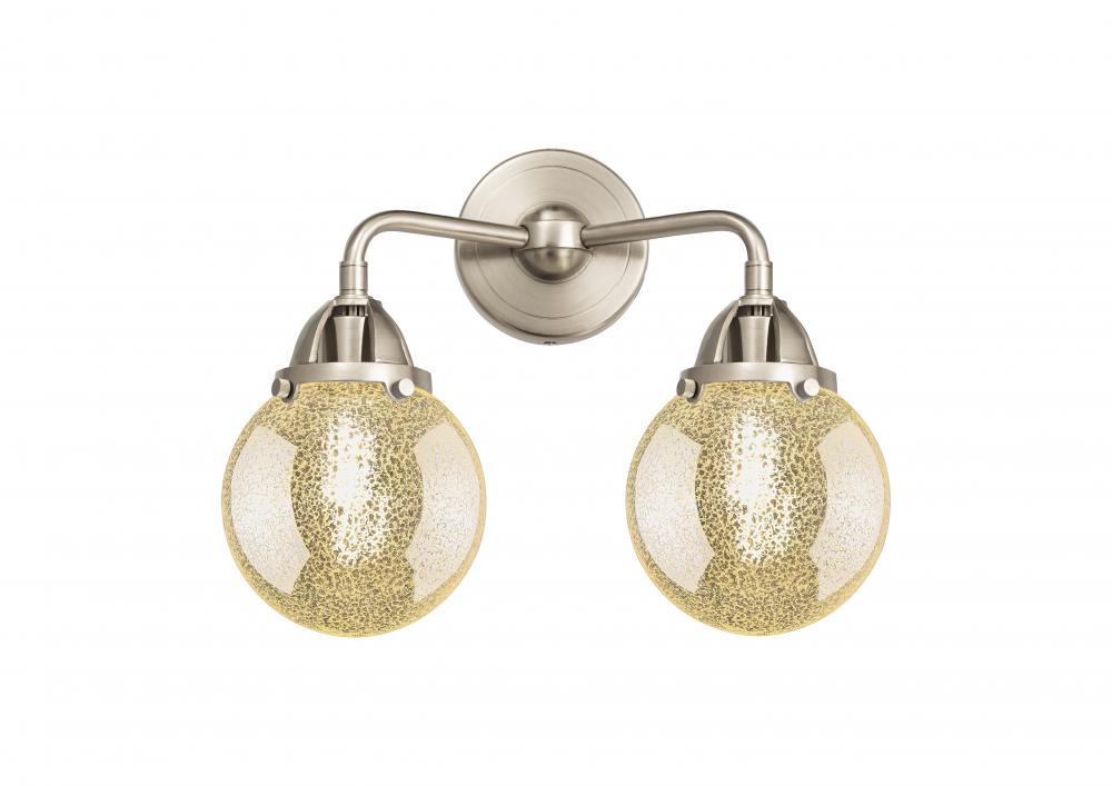 Beacon - 2 Light - 14 inch - Brushed Satin Nickel - Bath Vanity Light