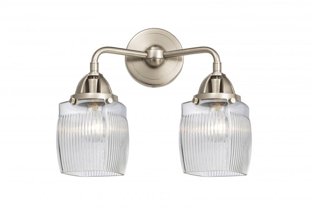 Colton - 2 Light - 14 inch - Brushed Satin Nickel - Bath Vanity Light