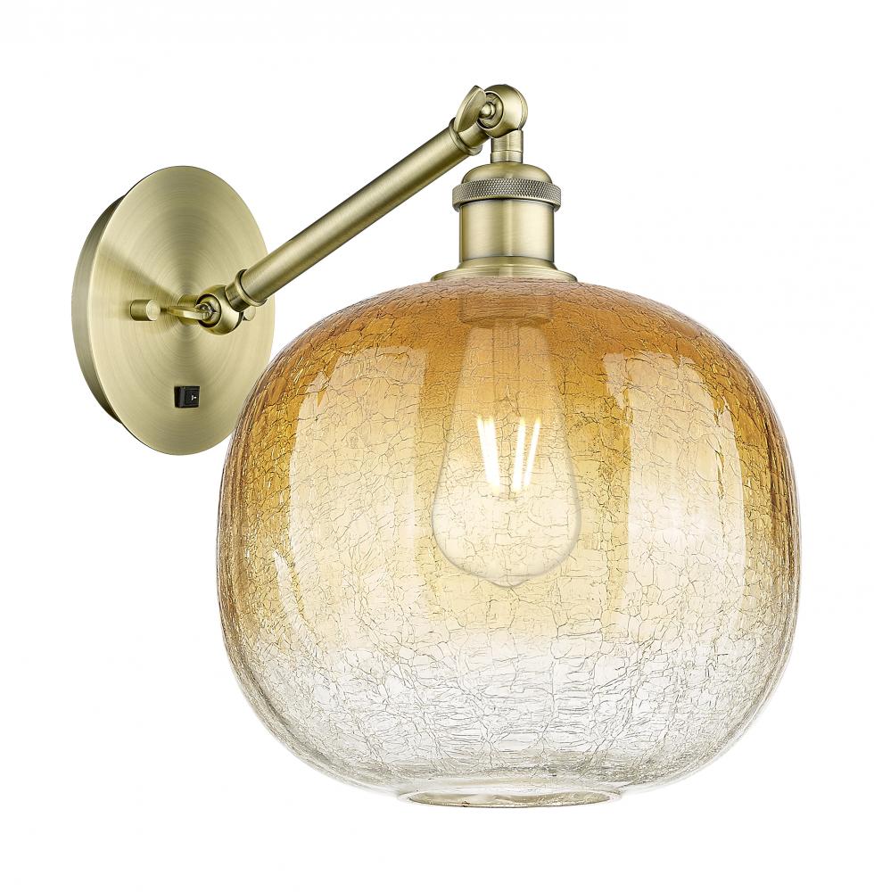 Brookhaven Sphere - 1 Light - 11 inch - Brushed Brass - Sconce
